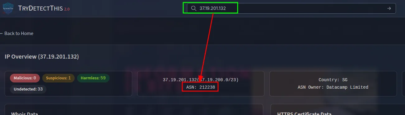 ASN Lookup Results