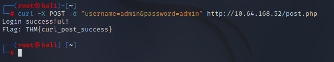 POST Request Success