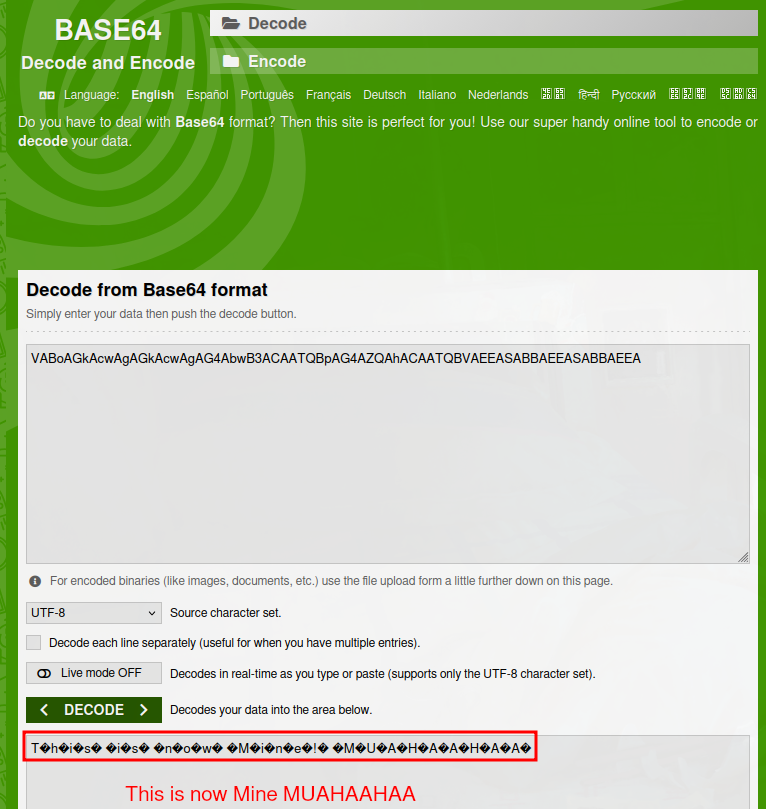 Base64 Decoding